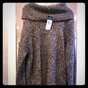 Grey-Black Oversized Lauren Ralph Lauren Sweater